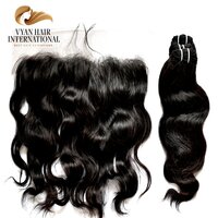 Wholesale 3 Bundles Real Brazilian Body Wave 100% Virgin Human Hair Bundles With Lace Frontal Closure