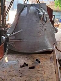 Cast Steel Slag Pot - Color: Silver