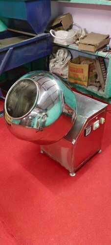 Coating Pan - Stainless Steel, 15x15x24 Inches , Duplex Unwinder, Hot Air Heating System, Electric Drive