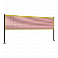 Badminton Pole And Net - Durable Aluminum Frame, 20x5 Feet Dimensions, Weather-resistant Design, Includes Tensioning System
