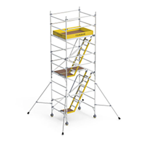 Aluminium Youngman Light Weight Heavy Duty Aluminum Scaffold Tower - Stairway Towers - Boss