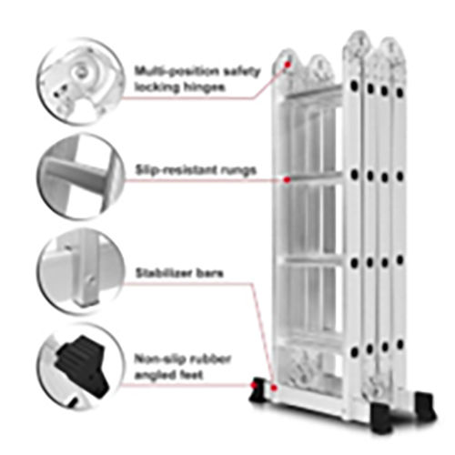 Aluminium Multipurpose Ladder - Usage: Industrial