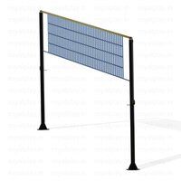 Volleyball Pole and Net Movable