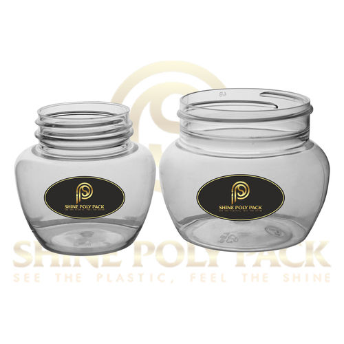 TRANSPARENT PET APPLE GEL JAR WITH CAP