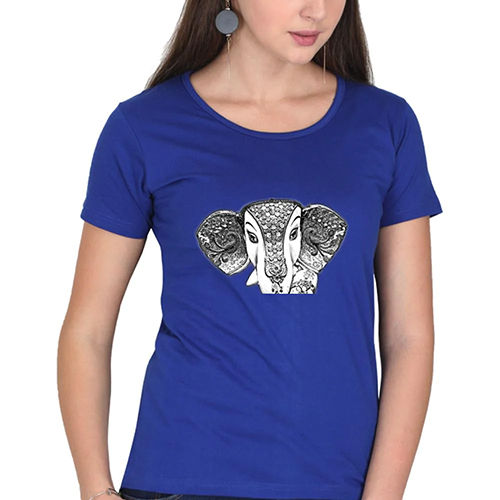 Blue Ladies Summer T-shirt