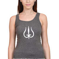 Trident White Tank Top