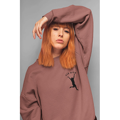 Fly High Pocket Print Sweatshirt