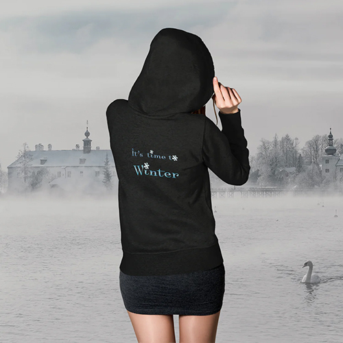 Ladies Black Hoodies