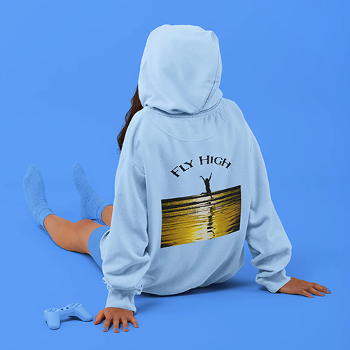 Fly High Shrivardhan Back Print Hoodie