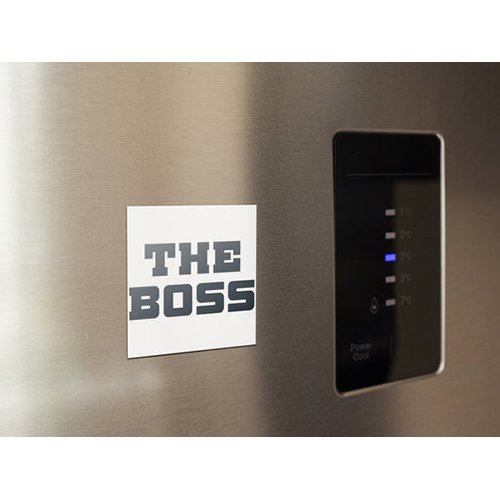 The Boss Square Fridge Magnet