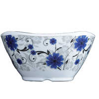 4-inch Compact Square Dish - Color: White