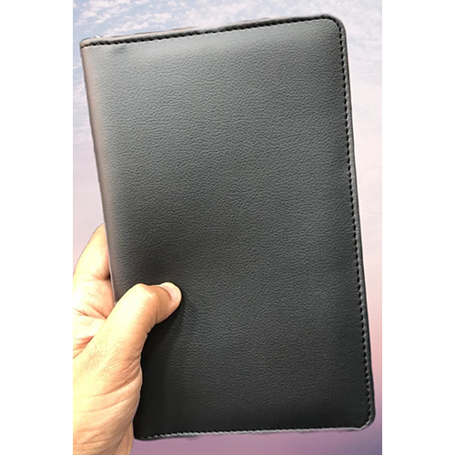 Black Vegan Leather Travel Wallet