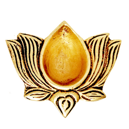 Lotus Brass Diya