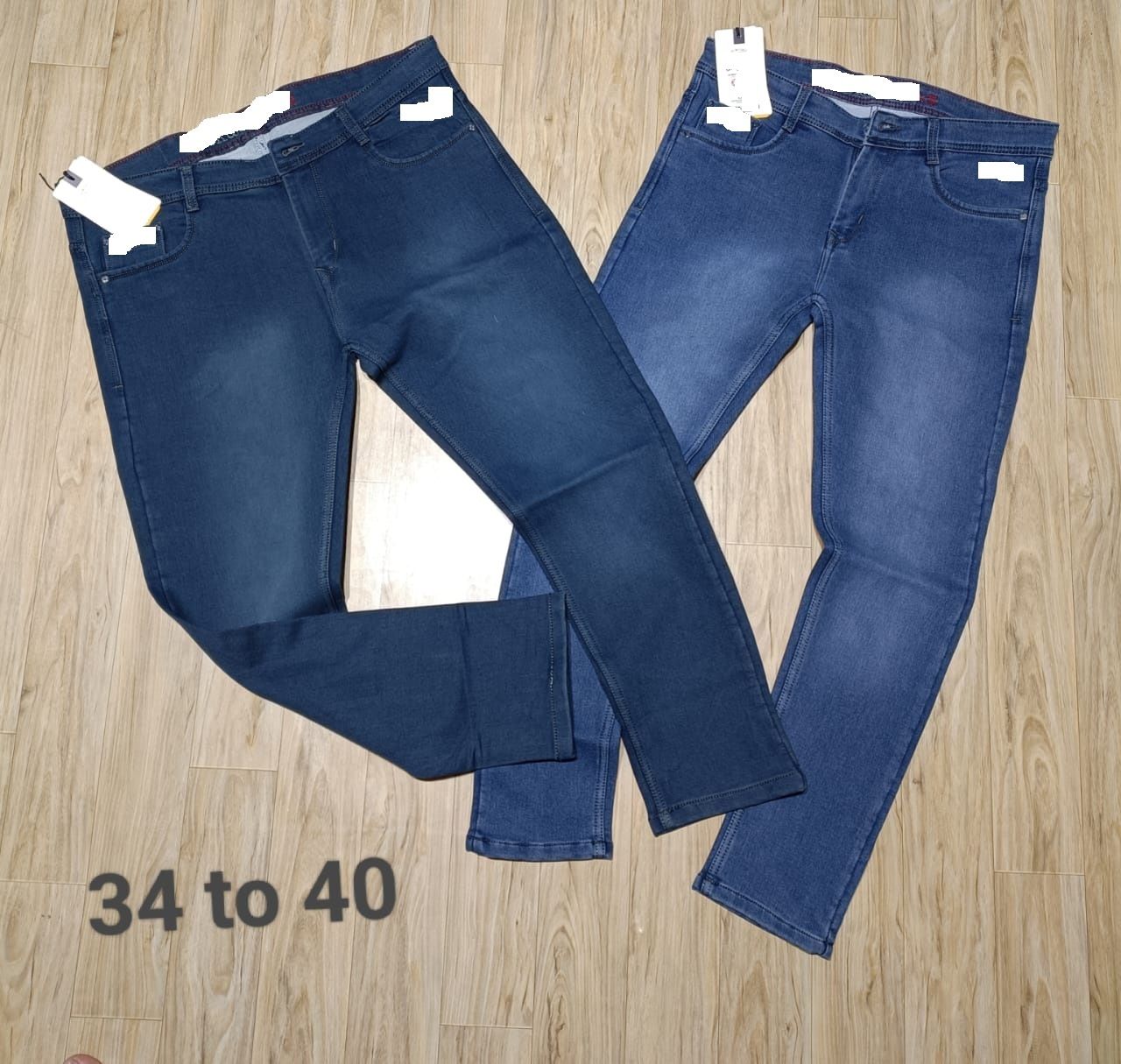 Zush Mens plus size stretchable denim jeans in dark blue  zush