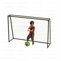 Royal Eco Football Goalpost - Color: Black