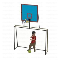 Eco Football Goalpost With Acrylic Basketball