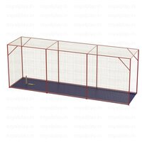 Royal Box Cricket With Grass Mat and Ball Throwing Machine
