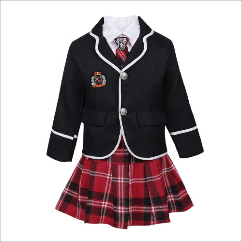 Winter Kids Cotton School Uniform Gender: Girl