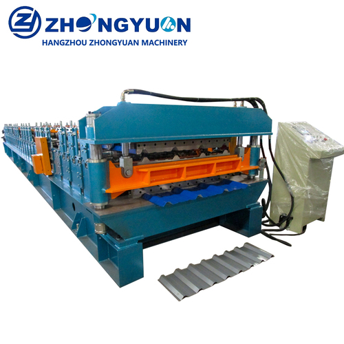 Customized double layer roll forming machine for trapezoidal panel and corrugated panel