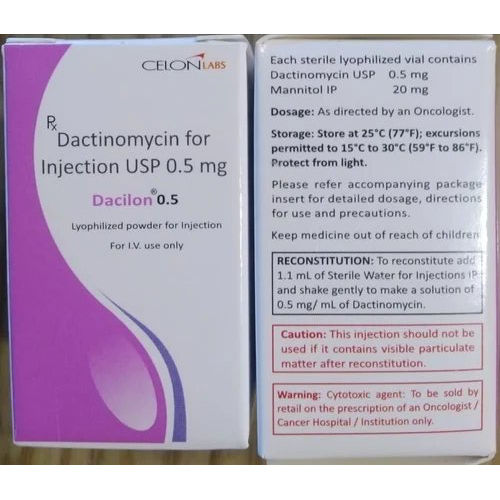 Dacilon Dactinomycin 0.5 Mg Injection