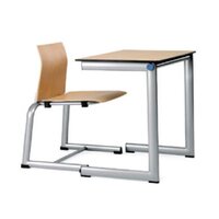 Wooden Training Room Chair With Writing Pad