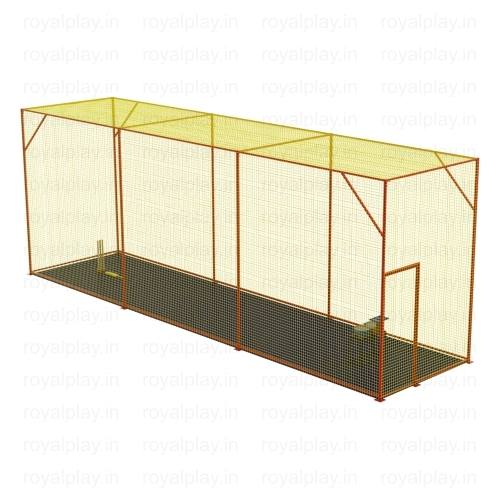 Box Cricket With Coir Mat - Display Color: Red