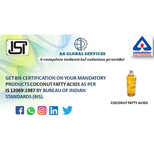Coconut Fatty Acids ISI Certification