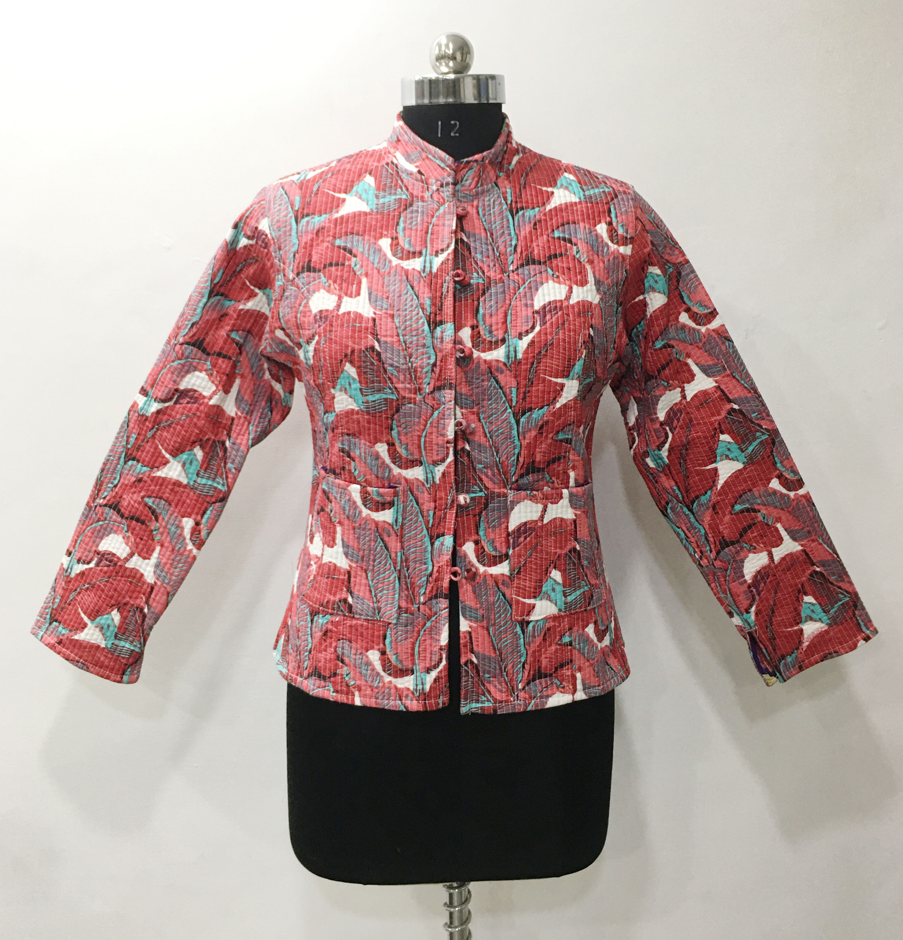 Machine Quilted Cotton Printed Jacket