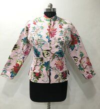 Machine Quilted Cotton Printed Jacket