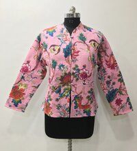 Machine Quilted Cotton Printed Jacket