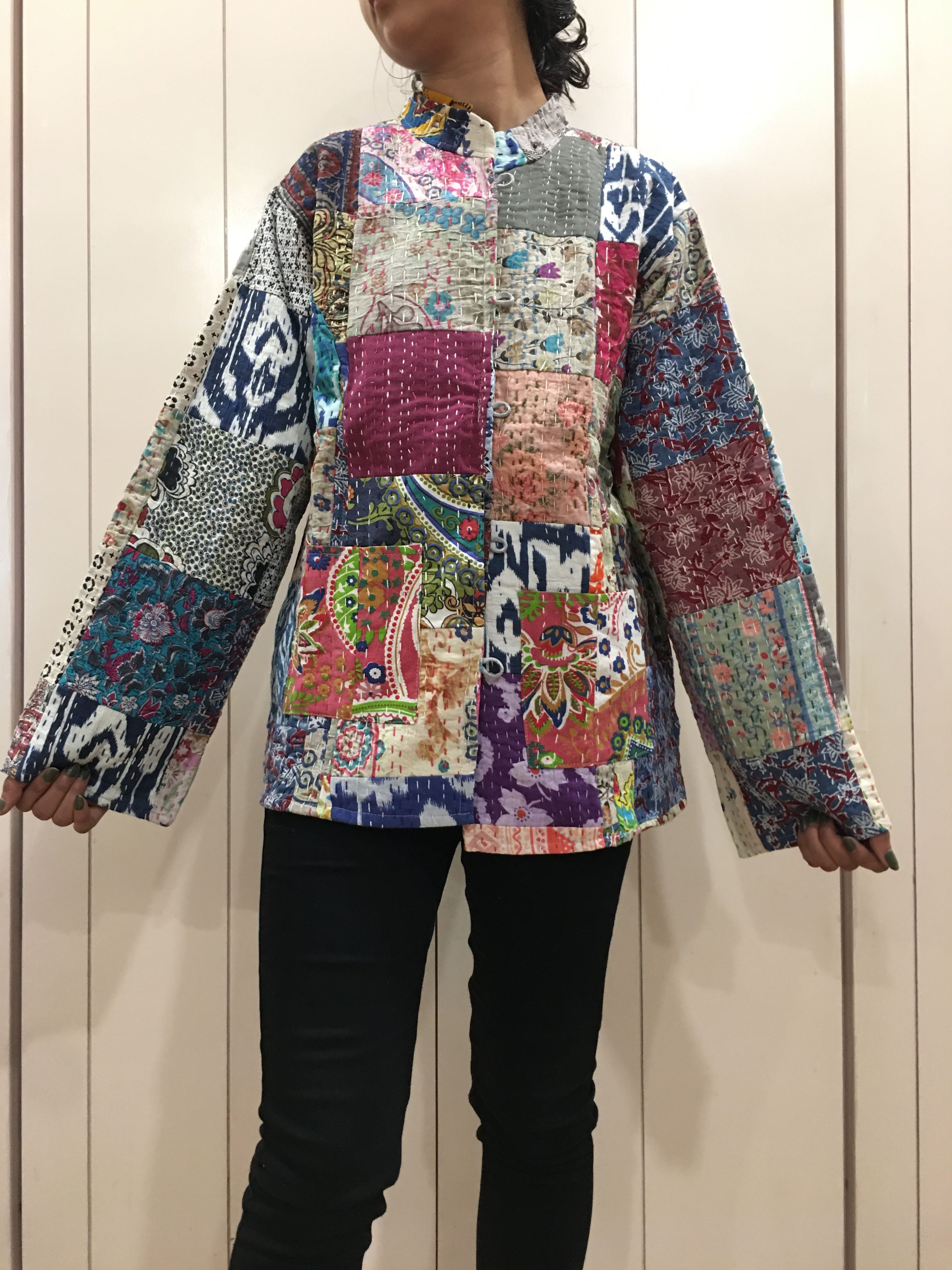 Cotton Kantha Patch Work Jackets