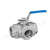 Manual High Platform Thread Three-way Ball Valve Application: Industrial