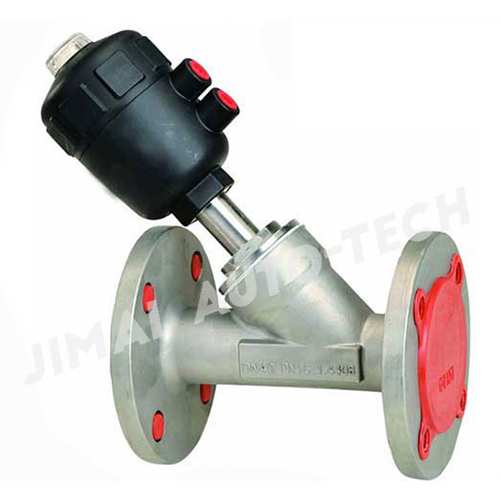 Indusrial Flange Angle Seat Valve Plastic Actuator
