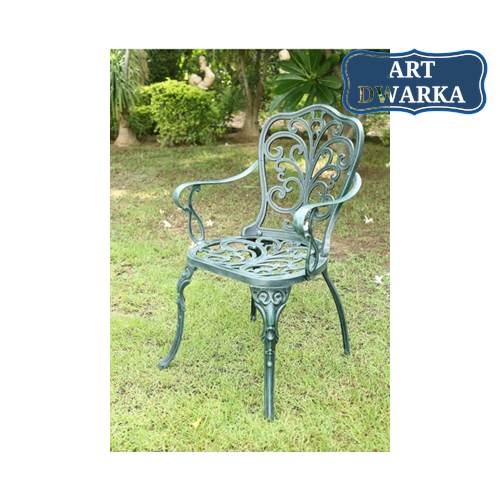 Durable Beautiful White Cast Aluminium Chair