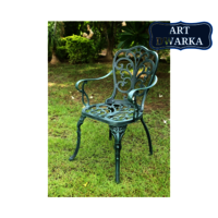 Durable Beautiful White Cast Aluminium Chair