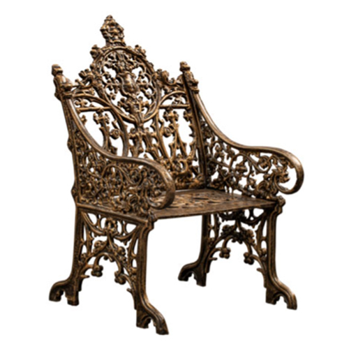 Single Seater royal cast iron sofa