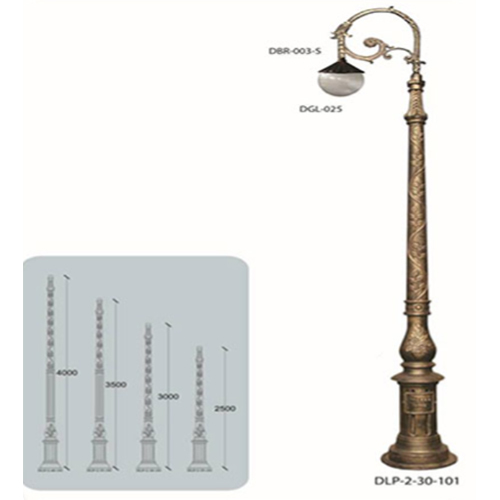 Cast iron lamp pole