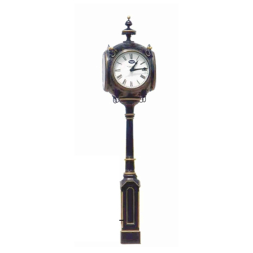 Cast iron clock post