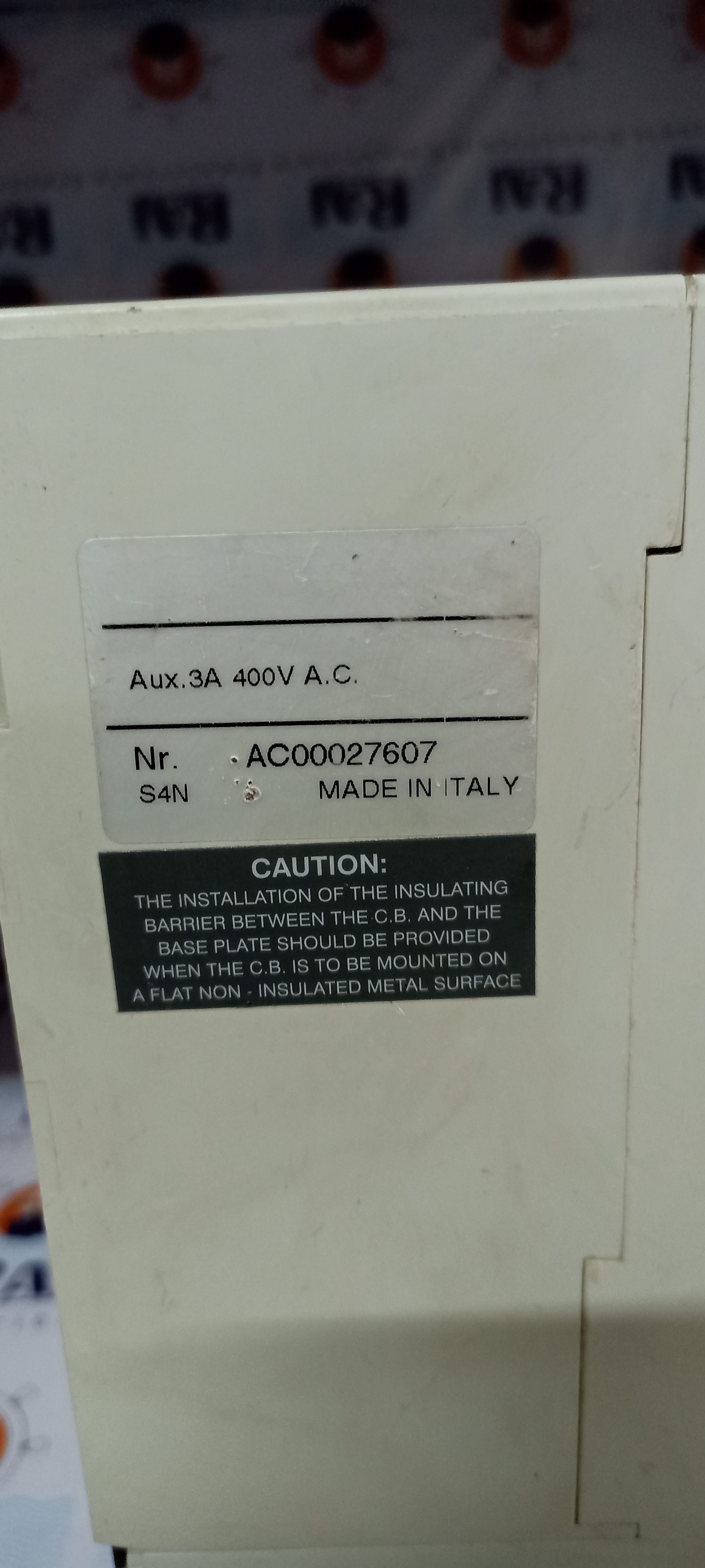 ABB (SACE S4) 250A 3P MCCB