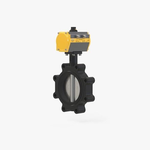 Black Pneumatic Operator Lug Type Butterfly Valve -P10