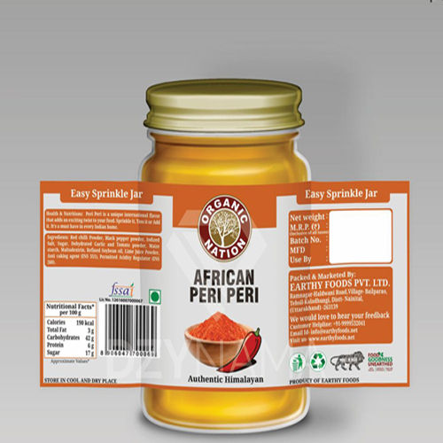 African Peri Peri Labels Printing Services