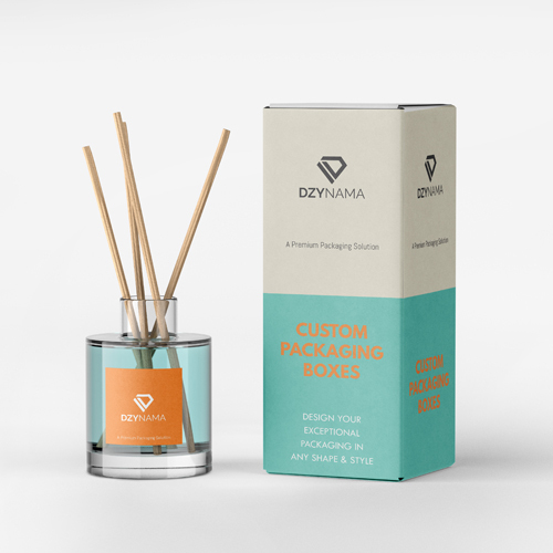 Free Reed Diffuser With Packaging Box Mockup