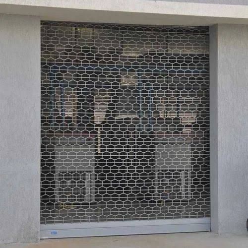 Industrial Grill Rolling Shutter - Operating Mode: Manually