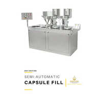 Semi-automatic Capsule Filling Machine - Stainless Steel, 440 V Silver Finish | Semi-automatic Control Mode, High Efficiency