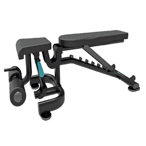 Black Commercial Multi Adjustable Bench