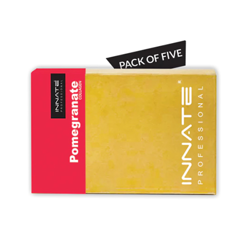 Pomegranate Collagen Facial Kit - Pack of 5 Sheet Masks, Keep Dry & Cool Place for Optimal Results