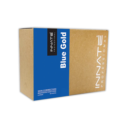 Blue Gold Hyaluronic Acid Facial Kit With Sheet Mask (Multi Dose) 20 Facial No Side Effect