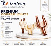 Copper Branch Joint - Refnet For Vrf/vrv Systems | Durable Copper Material, Compatible With All Brands
