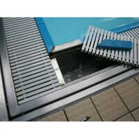 Abs Swimming Pool Grating - Pvc Material, 12 Inch Size, Elegant White Color | Non-slip Surface, Easy Installation, Efficient Water Flow