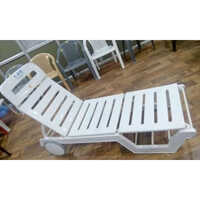 Swimming Pool Lounger Plastic - Color: White
